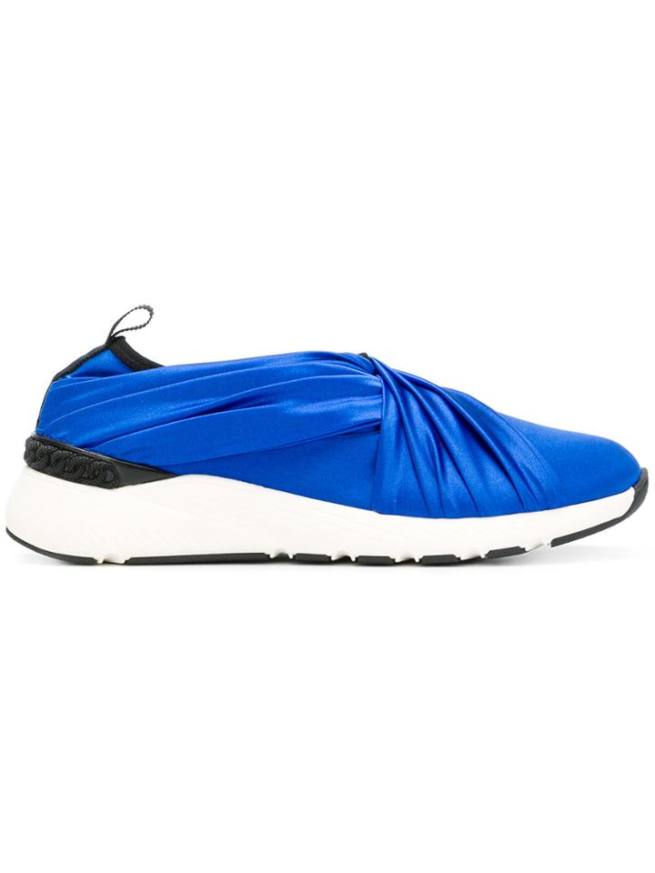 Casadei Draped Front Sneakers - Blue
