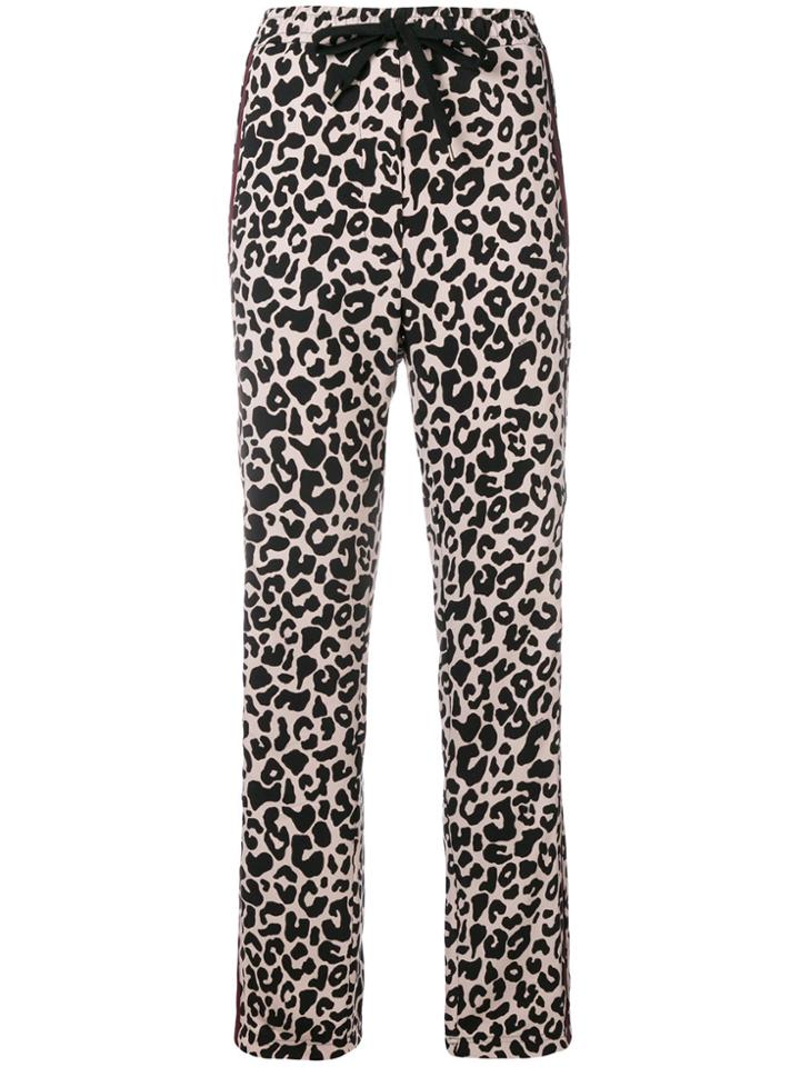 No21 Leopard Print Drawstring Trousers - Nude & Neutrals