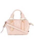 See By Chloé Small Page Shoulder Bag, Women's, Grey, Calf Leather/cotton