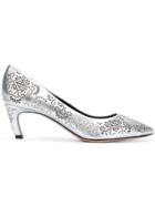 Marc Ellis Studded Pointed Pumps - Metallic