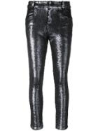 Iro Sequinned Trousers - Grey
