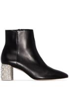 Sophia Webster Toni Embellished Heel Boots - Black