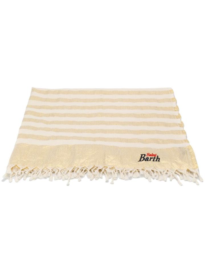Mc2 Saint Barth Striped Scarf - Gold