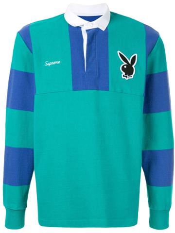 Supreme Playboy Rugby Shirt - Green