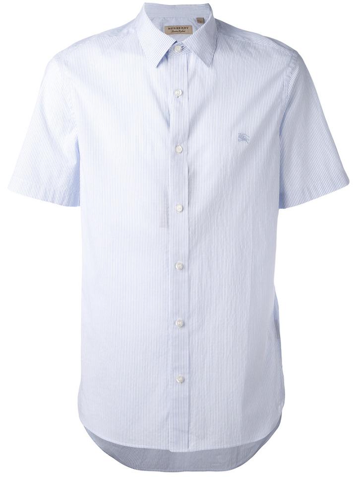 Burberry - Short Sleeve Shirt - Men - Cotton/polyamide - Xl, White, Cotton/polyamide