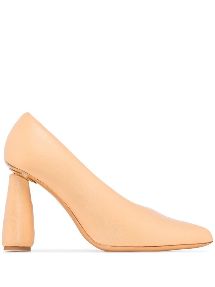 Jacquemus Cone-heel Slip-on Pumps - Neutrals