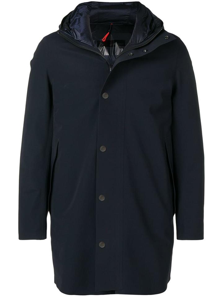 Rrd Hooded Down Coat - Blue