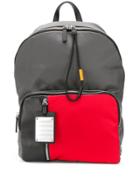 Fpm - Fabbrica Pelletterie Milano Contrast Pocket Backpack - Grey