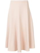 Jil Sander Flared Midi Skirt - Pink & Purple