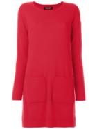 Twin-set Knitted Mini Dress - Red