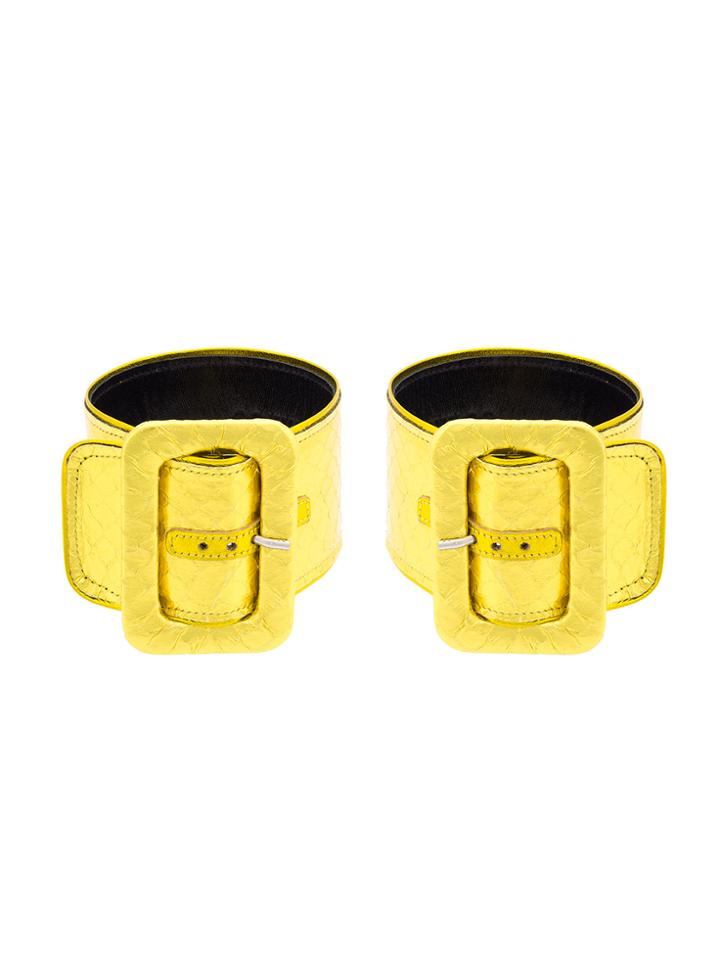 Attico Metallic Buckle Anklets