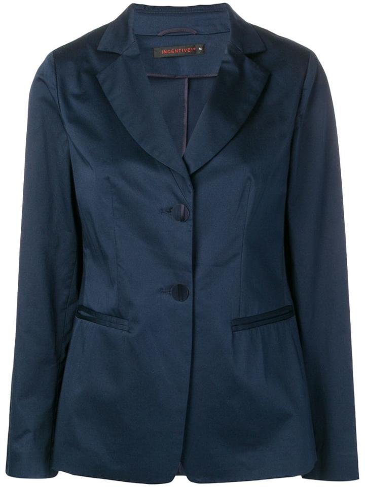 Incentive! Cashmere Relaxed Fit Blazer - Blue