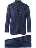 Gabriele Pasini - Striped Two-button Suit - Men - Cotton/polyamide/polyester/wool - 48, Blue, Cotton/polyamide/polyester/wool