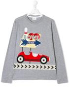 Fendi Kids Teen Bowl Print T-shirt - Grey