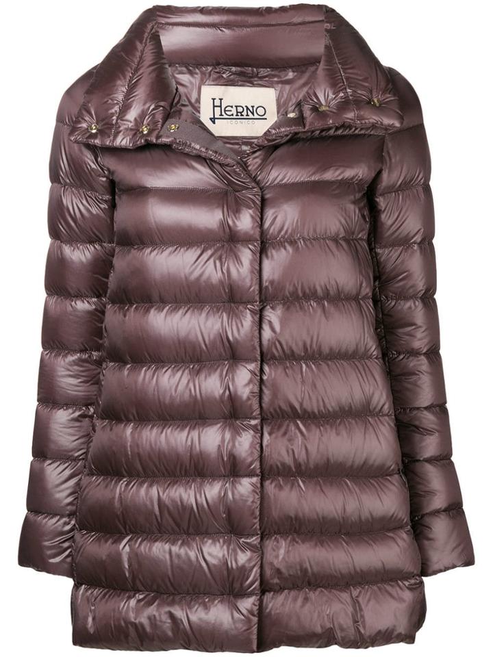 Herno Metallic Puffer Jacket - Pink & Purple