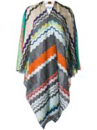 Missoni - Striped Cape - Women - Polyester/cupro/rayon - One Size, Polyester/cupro/rayon