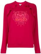 Kenzo Tiger Embroidered Ruffle Sweatshirt