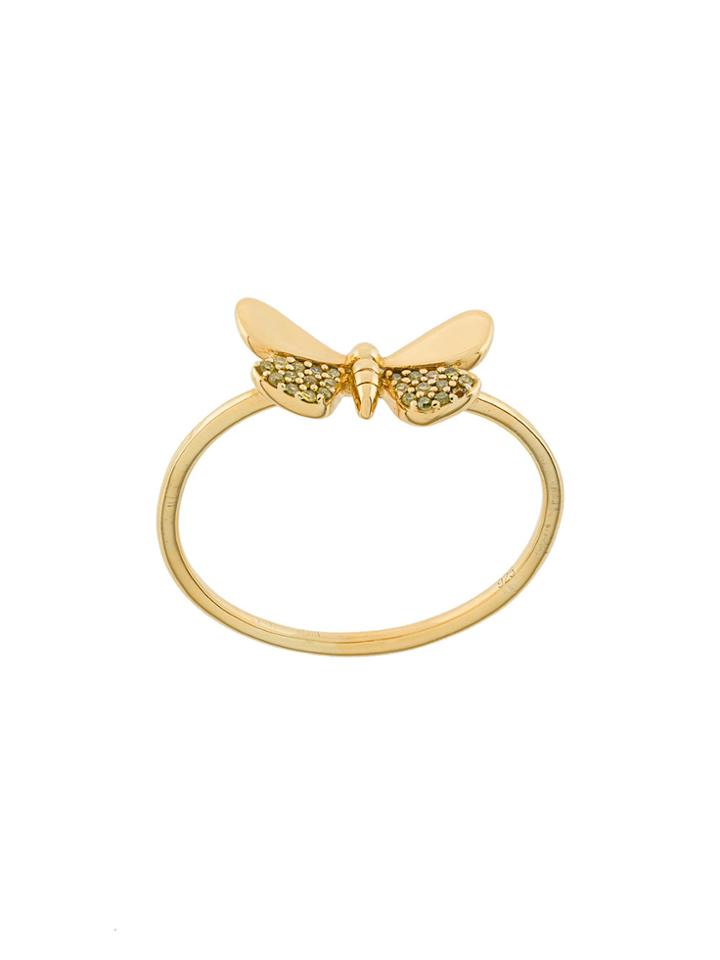 Astley Clarke Medie Cinnabar Moth Ring - Metallic