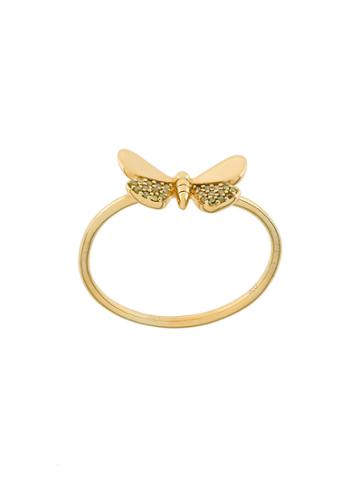 Astley Clarke Medie Cinnabar Moth Ring - Metallic