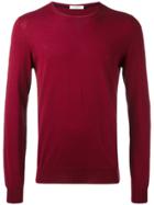 Paolo Pecora Crew Neck Jumper - Pink & Purple