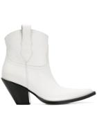Maison Margiela Western Ankle Boots - White
