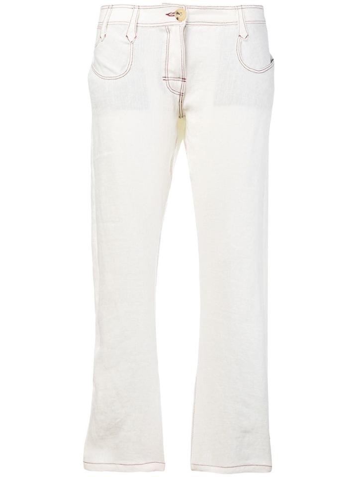 Atelier Bâba Amado Twisted Seam Trousers - White