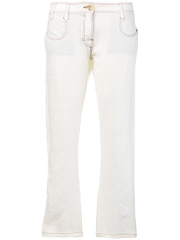 Atelier Bâba Amado Twisted Seam Trousers - White
