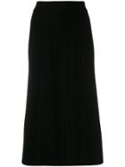Kenzo Knitted Midi Skirt - Black