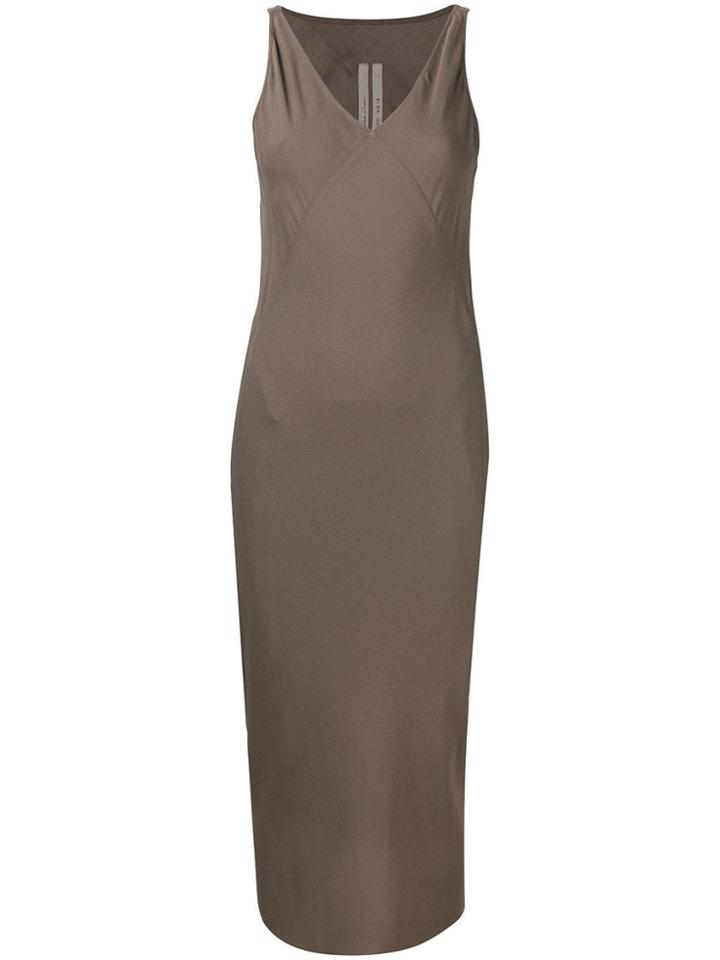 Rick Owens Fitted Sleeveless Dress - Neutrals