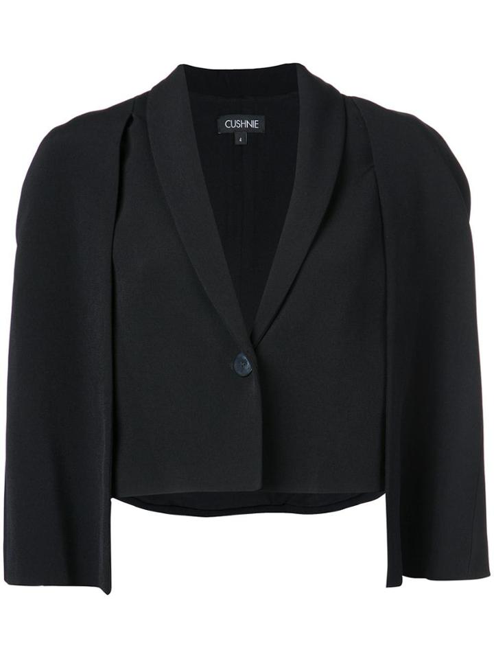 Cushnie Cape Style Jacket - Black