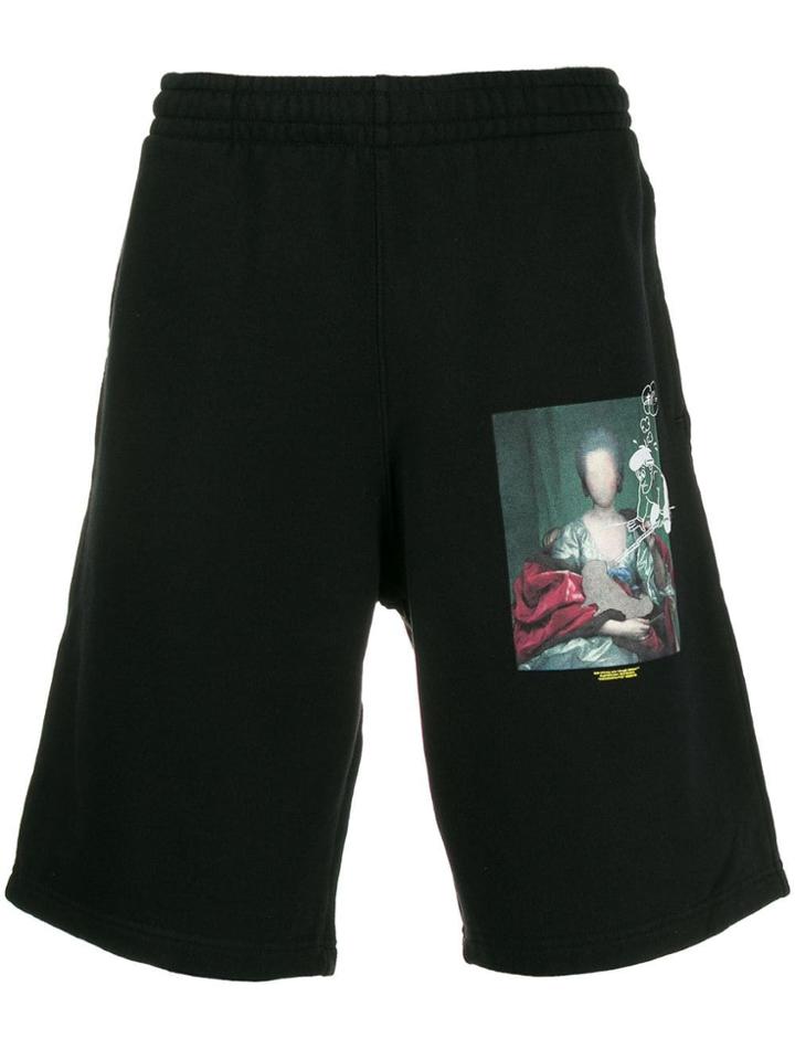 Off-white Printed Shorts - Black