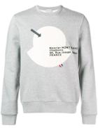 Moncler Logo Patch Sweatshirt - Grey