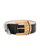 Versace Embellished Belt - Black