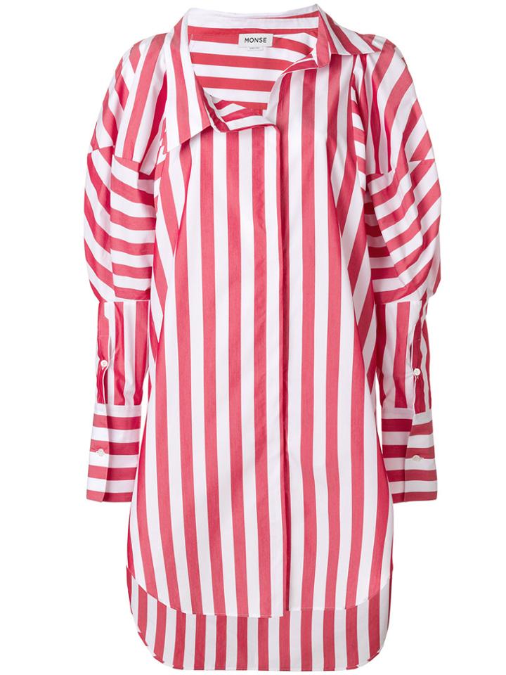 Monse Striped Oversize Shirt - Red