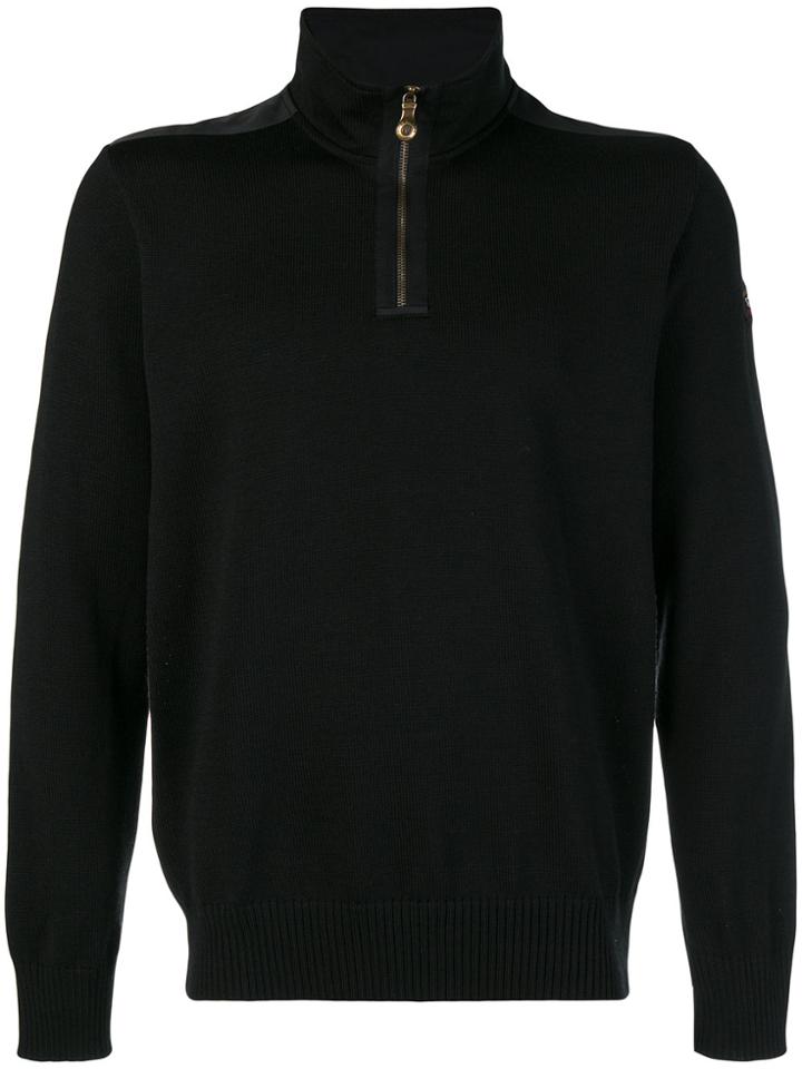 Paul & Shark Zipped Jumper - Black