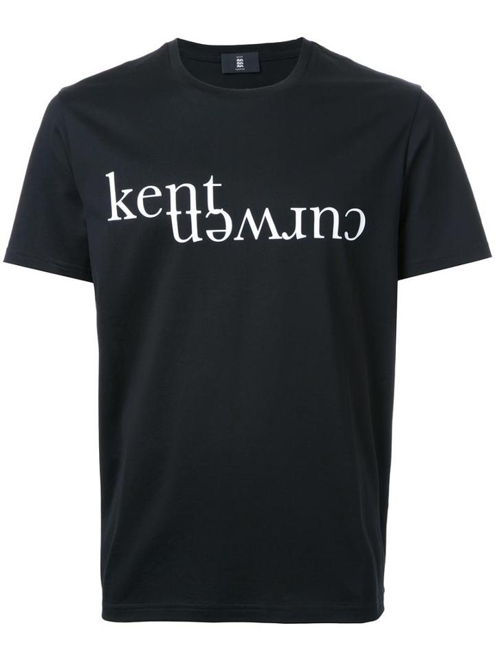 Kent & Curwen Logo Print T-shirt, Men's, Size: Xl, Black, Cotton