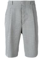 Fendi Houndstooth Shorts, Size: 46, Nude/neutrals, Polyester/viscose