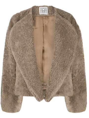 Toteme Shearling Jacket - Neutrals