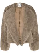 Toteme Shearling Jacket - Neutrals