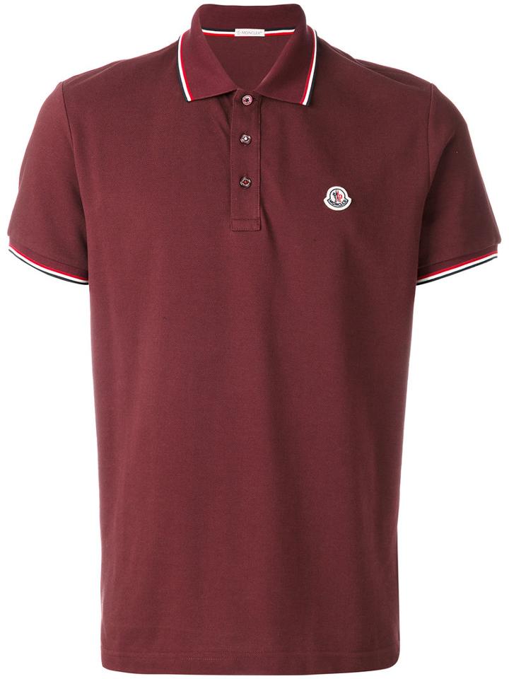 Moncler - Basic Polo Shirt - Men - Cotton - Xxl, Red, Cotton