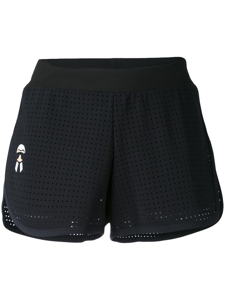 Fendi - Track Shorts - Women - Polyamide/spandex/elastane - 40, Women's, Black, Polyamide/spandex/elastane
