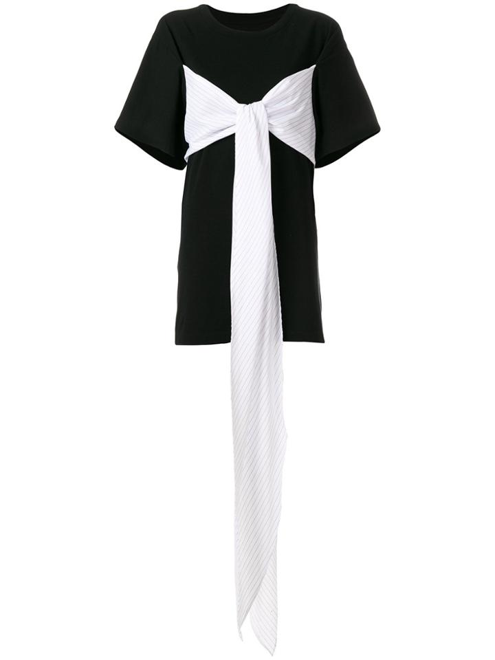 Mm6 Maison Margiela Oversized Bow T-shirt - Black