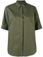 Jil Sander Navy Plain Shirt - Green