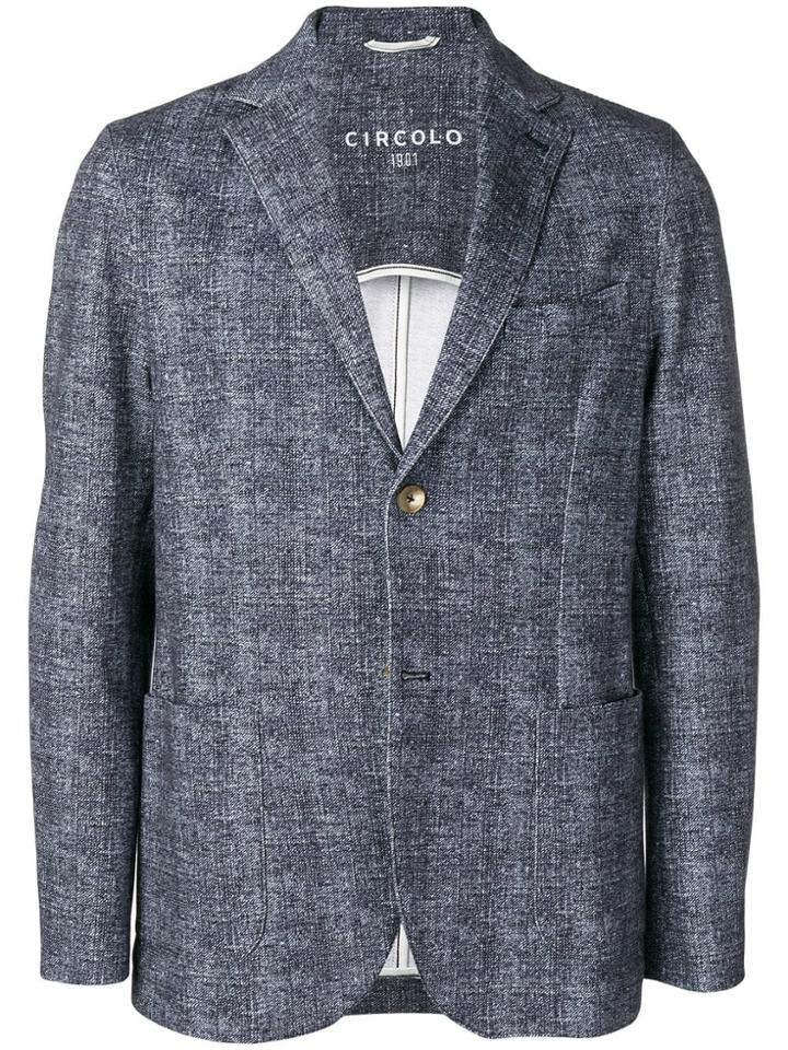 Circolo 1901 Chambray Blazer - Blue