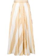 Loro Piana Striped Skirt - White