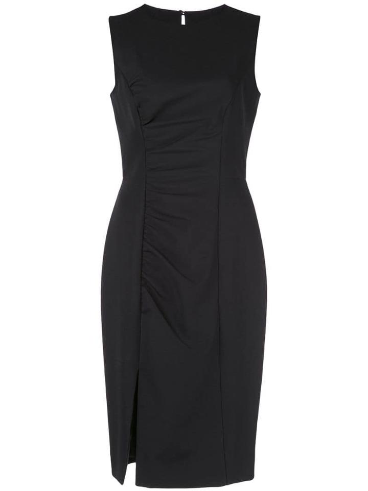 Milly Draped Midi Dress - Black