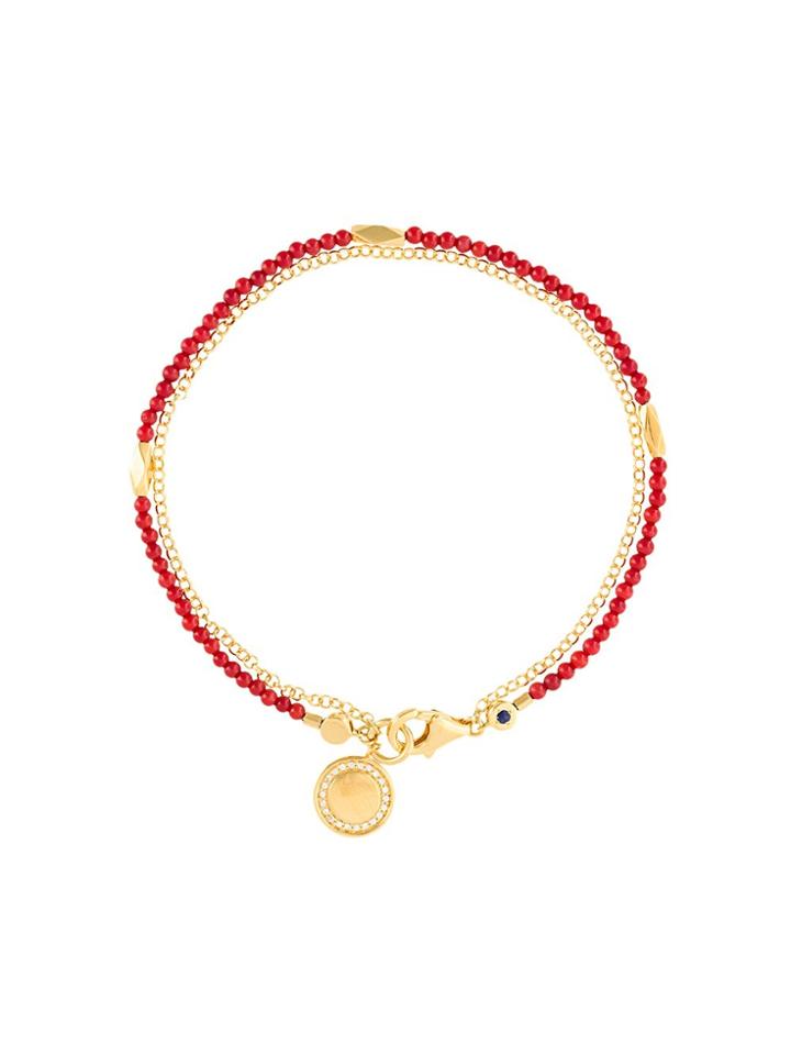 Astley Clarke 'biography' Nugget Bracelet - Red