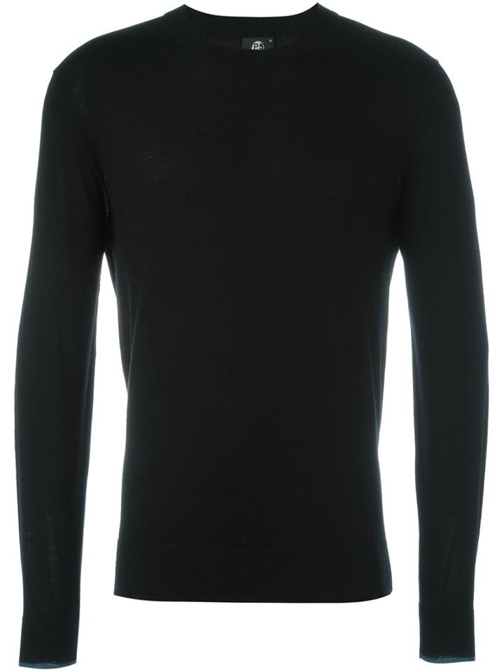 Ps By Paul Smith Crew Neck Jumper, Men's, Size: Small, Black, Merino