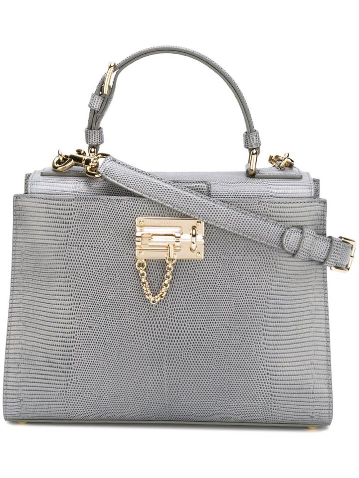 Dolce & Gabbana 'monica' Tote, Women's, Grey, Leather