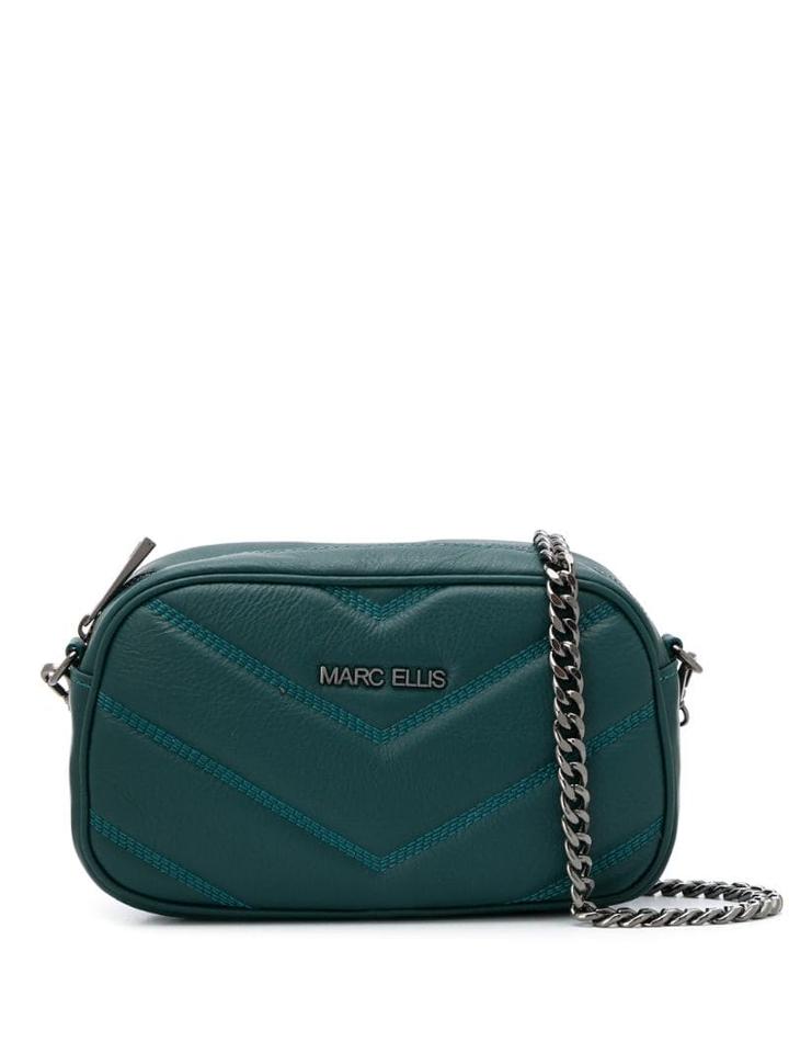 Marc Ellis Small Quilted Effect Shoulder Bag - Blue